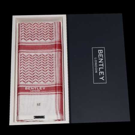 شماغ بينتلي  احمر  الانجليزي