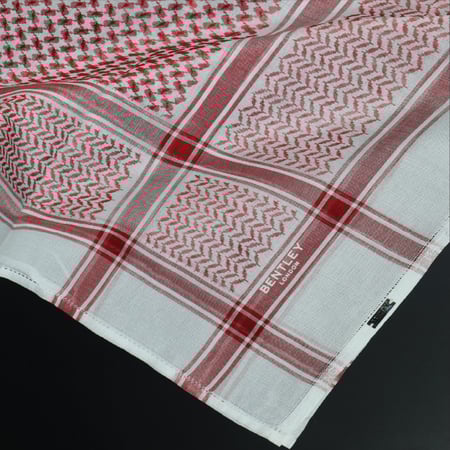 شماغ بينتلي  احمر  الانجليزي