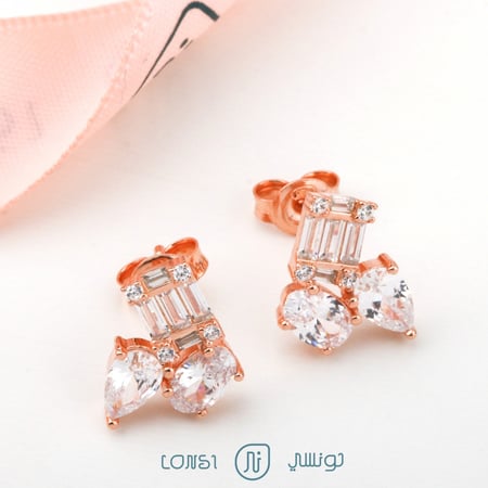 حلق روز فضة عيار 925