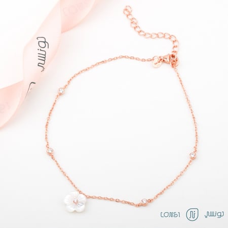 خلخال ناعم فضة عيار 925 = 11