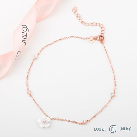 خلخال ناعم فضة عيار 925 = 11