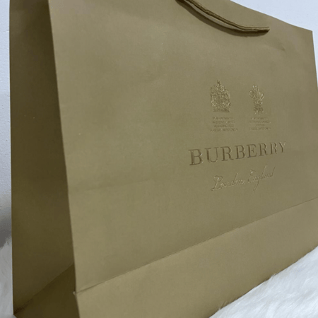 شنطة بربري جلد بيج BURBERRY Biege Leather Pouch