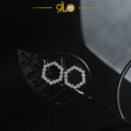 أقراط فضة موديل 9104