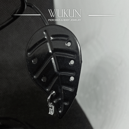 حلق فضة 925s بفص معلق موديل 9256