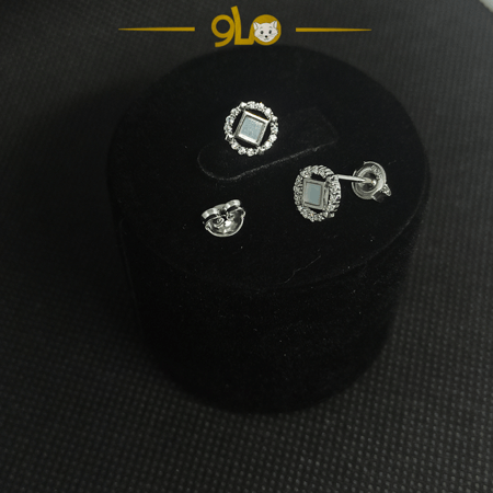 أقراط فضة موديل 9118