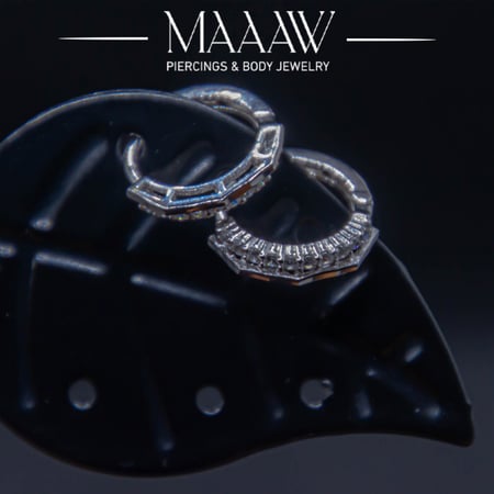 أقراط فضة موديل 9203