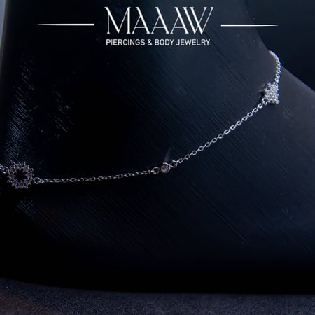 خلخال فضة موديل 9221