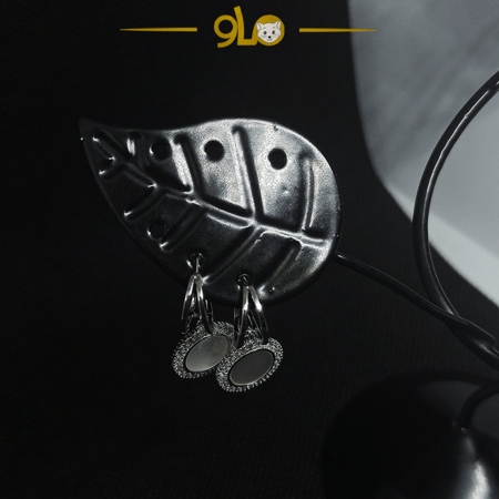 أقراط فضة موديل 9122