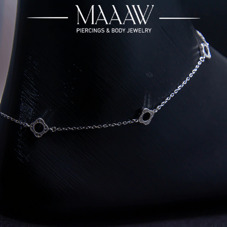 خلخال فضة موديل 9210