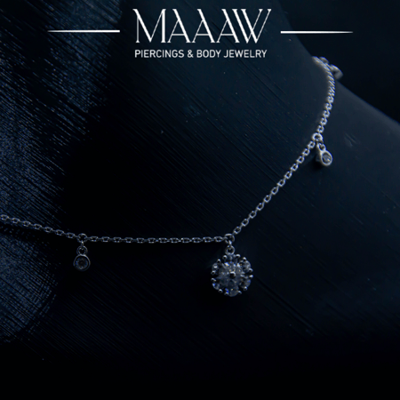 خلخال فضة موديل 9214