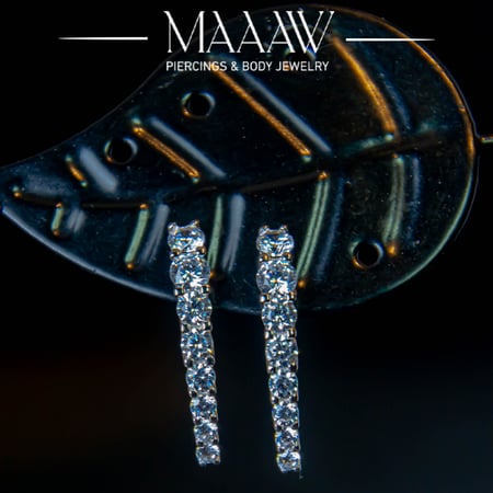 أقراط فضة موديل 9195