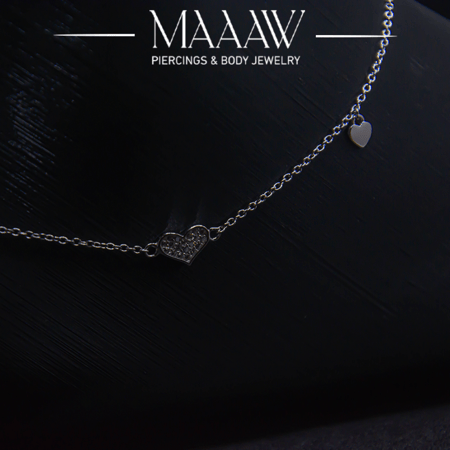 خلخال فضة 925s قلوب موديل 9209