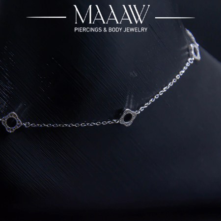 خلخال فضة موديل 9210