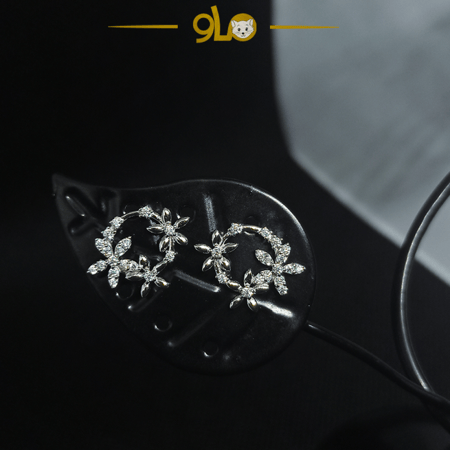 أقراط فضة موديل 9105