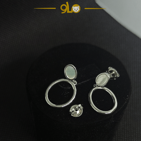 أقراط فضة موديل 9109