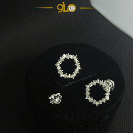 أقراط فضة موديل 9104