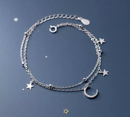 اسوارة النجوم فضه عيار 925