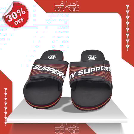 شبشب بحزام عريض فيلكرو