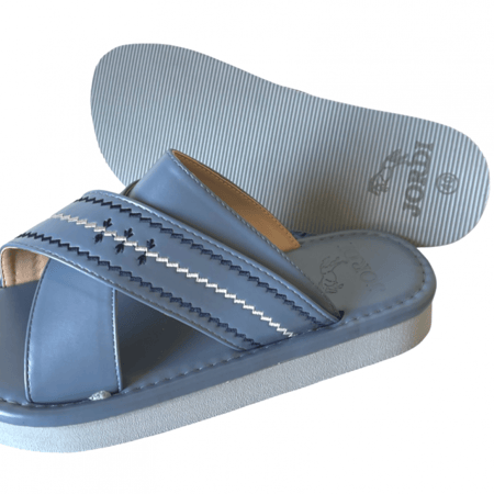 صندل رجالي بدون اصبع سماوي