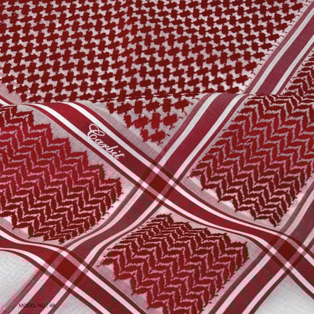 شماغ كاربت أحمر غامق M4