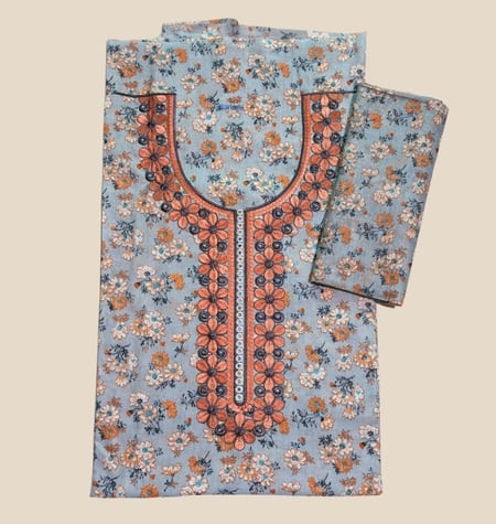 جلابية قطن مع طرحة