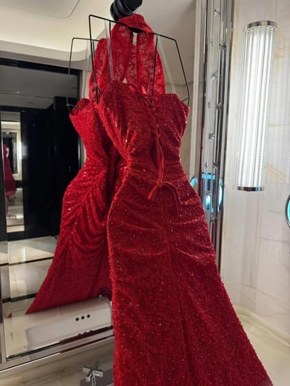 فستان سهره 3 لون