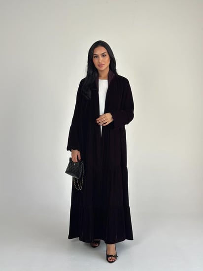 عبايه مخمل كوري