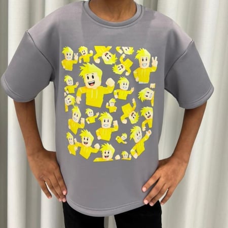 تي شيرت لؤي (رصاصي) التصميم الجديد