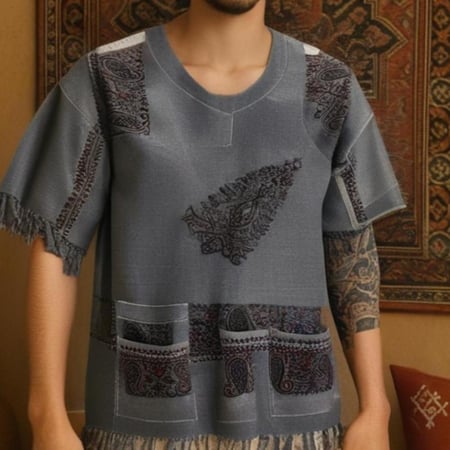 تيشرت رصاصي رجالي