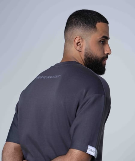 تيشيرت الخزامى- رمادي