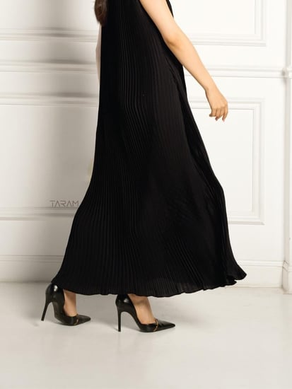 فستان تحت العباية - كريب ياباني مكسر