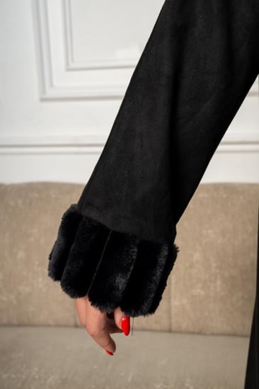 عبايه شتويه  شامواه  بلمسه من القطيفه الفاخرة