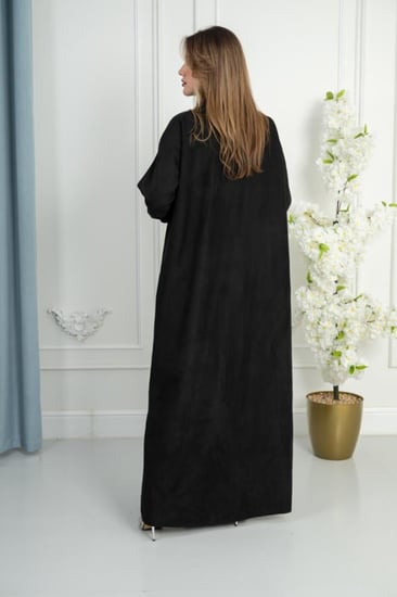 عباية شتوية شامواه بتدخيلات الفرو الناعم