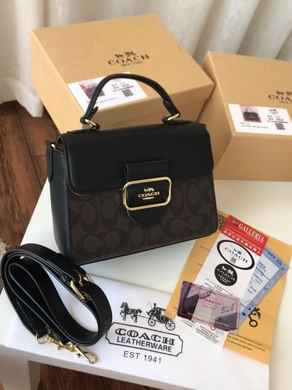 شنطة كوتش الكلاسيكية بنقشة المونوغرام الفاخرة