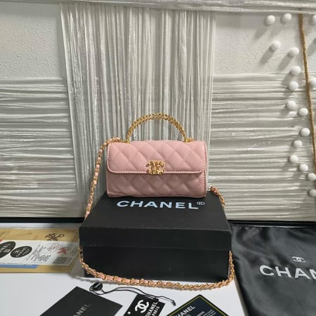 شنطة شانيل ميني كلاسيك وردي 💗✨