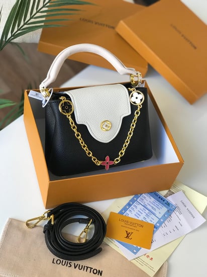 شنطة لويس فيتون  فخامة ثنائية بلمسة زهور أنثوية