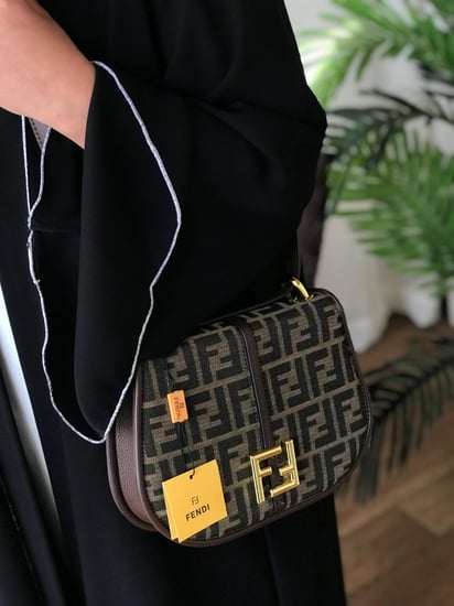 شنطة فندي FF الكلاسيكية – بني داكن