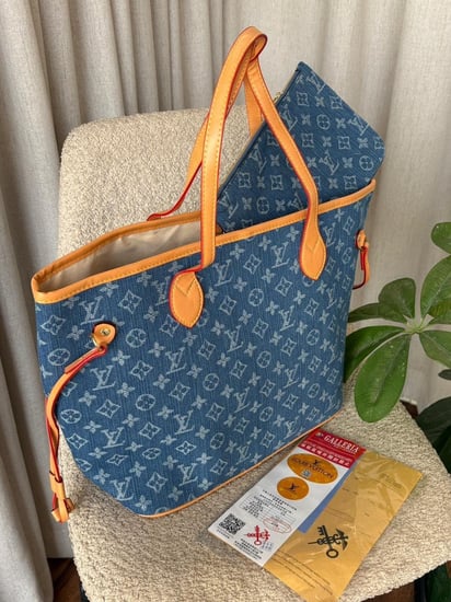 شنطة لويس فيتون جينز كبيرة فاخرة 👜✨