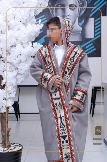 فروة رجالي شتوي السدو نسائي شتوية رصاصي