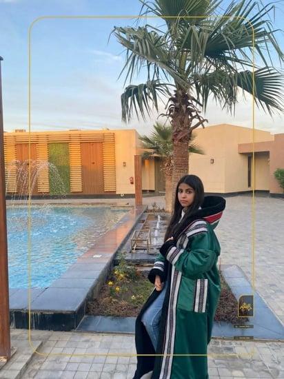 فروة شتوية أخضر لارقئ الاميرات