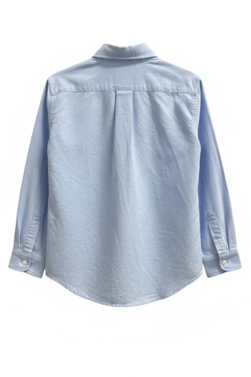 قميص رسمي بأكمام طويلة وشعار مطرز