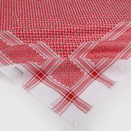 شماغ  البسام ماي فير احمر دم الغزال اخر اصدار