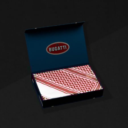 شماغ احمر  BUGATTI الايطالي كلاسيك  BU-14