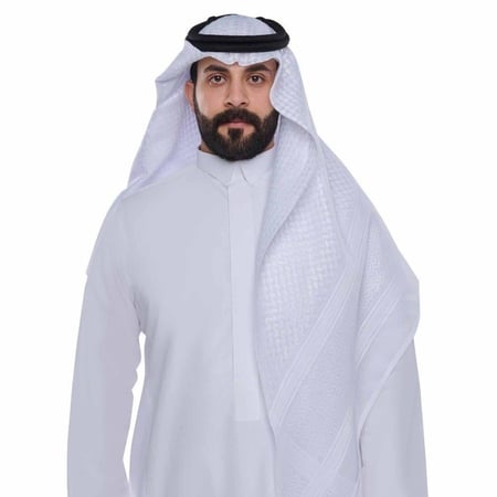 شماغ العجلان رجالي أبيض