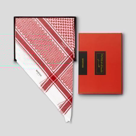 شماغ بروجيه  Marfaih  احمر  آخر إصدار