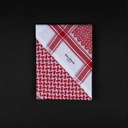 شماغ BALMAIN الأحمر اخر اصدار