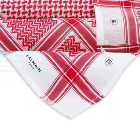 شماغ BALMAIN الأحمر اخر اصدار