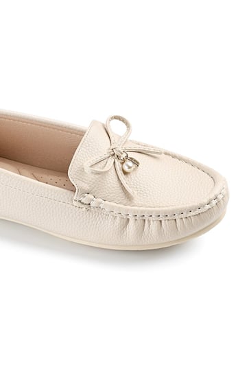 حذاء فلات طبي كاجوال مغلق مزين بفيونكة