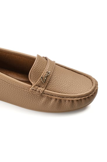 حذاء فلات طبي مفتوح بشريط جلدي