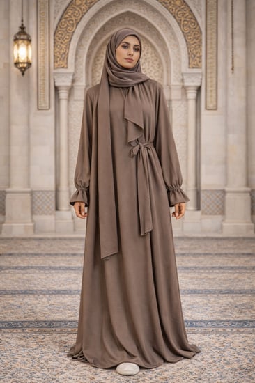 شرشف. مرد  حرير  مغسول  الطول من الكتف 160cm  اللون  بني شكولاته